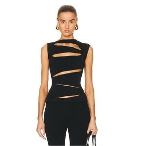 Christopher Esber Slashed Knit Top